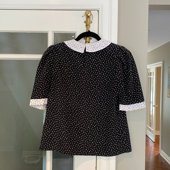 Blouseworks Petite Black and White Blouse - Picture 3 of 4